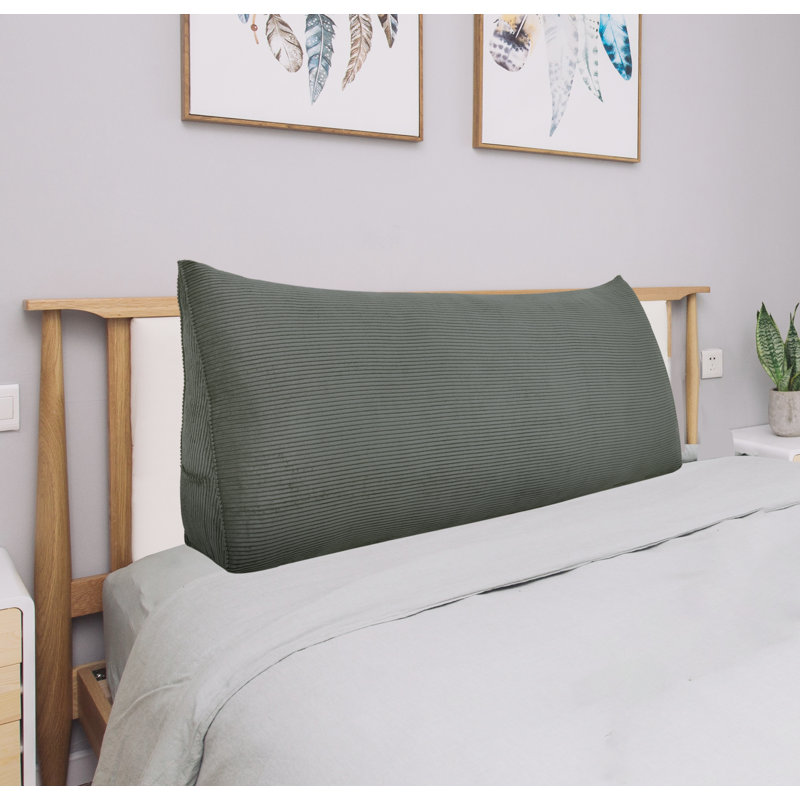 Triangular Backrest Cushion, 50cm x 100cm, Grey