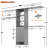 127.5” x 86.8” Closet System with Wooden Drawes(Adjustable Width)-113796776