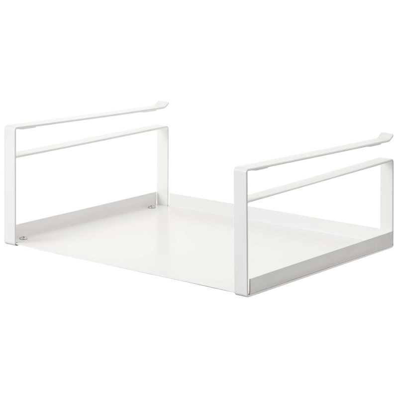White Steel Under Shelf Storage Rack Organizer