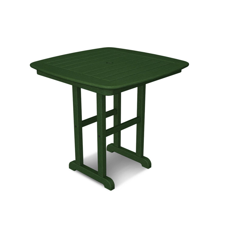 POLYWOOD Nautical 31" Dining Table, Green