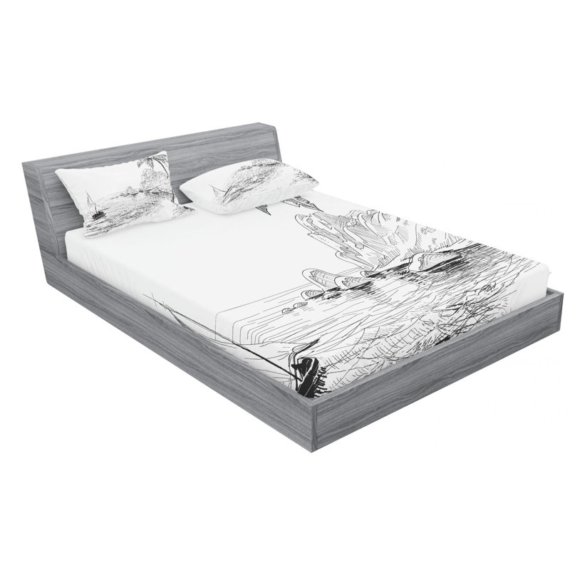 Microfiber Sheet Set, Full Sheet Set with Fitted Sheet