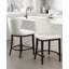 Tabouret de bar rembourré en cuir Blair-113051008-113051012-128617373