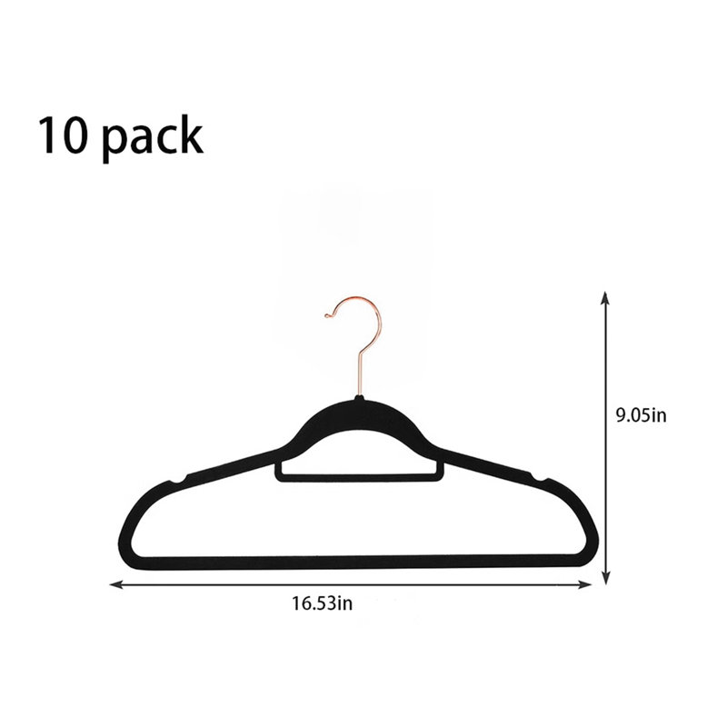 Cintre standard en plastique antidérapant Olurotimi pour robe / chandail / chandail, 10