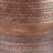 15"W Metal Boho End Table with Drum Design and Textured Finish, Assembled-104200692