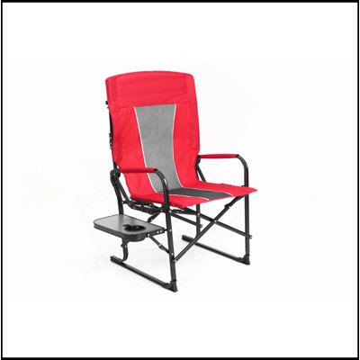 Chaise de réalisateur de camping, chaise pliante portative surdimensionnée robuste avec table d'appoint, pochette pour plage, pêche, voyage, pique-nique, pelouse