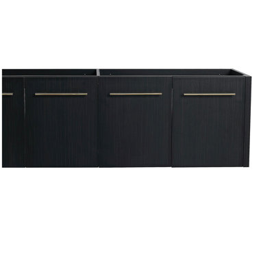 Table de salle de bain suspendue 60 po (armoire seulement, sans comptoir)