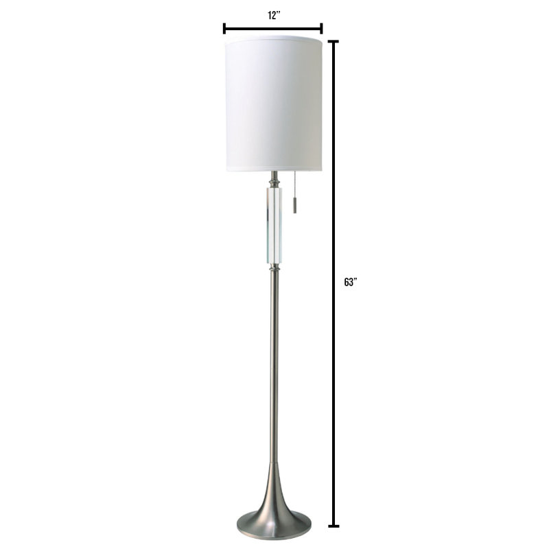 Topsham 63'' Task Floor Lamp with Outlet