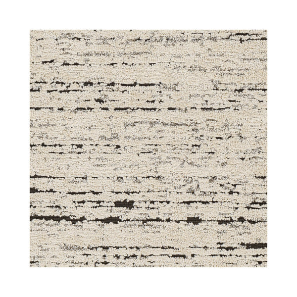 17 Stories Ollie Striped Taupe Area Rug | Wayfair