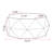 38"Three-Dimensional Embossed Pattern Design American Retro Style Coffee Table,White Tabletop