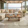 Anajah Beige/Ivory Coastal Palm Leaf Indoor/Outdoor Area Rug