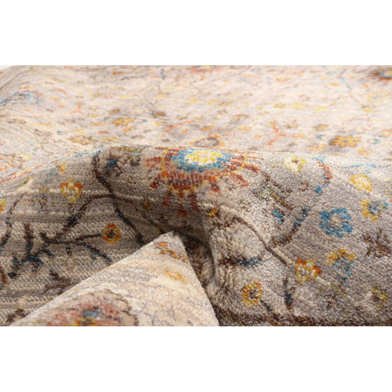 Zaina Grey Rug, Round 5'