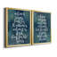 Galaxy Quote I - Ensemble de 2 encadrements d'art textuel sur toile-1484389-1484388