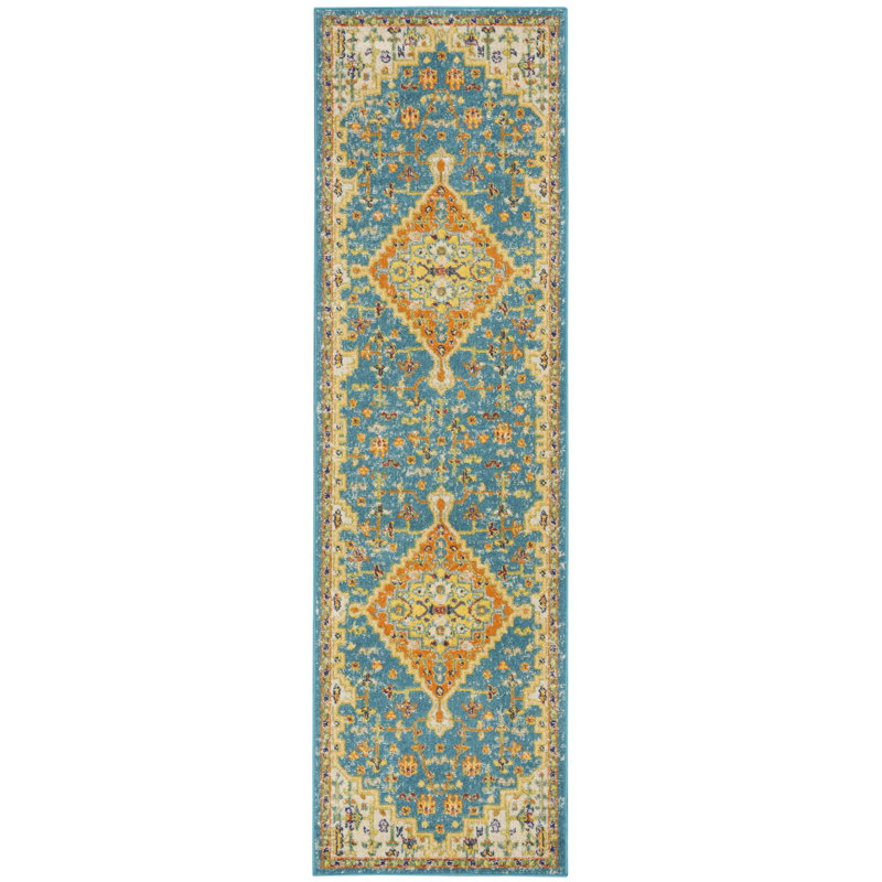 Mihhail Oriental Indoor Rug, Runner 2'3" x 7'6"
