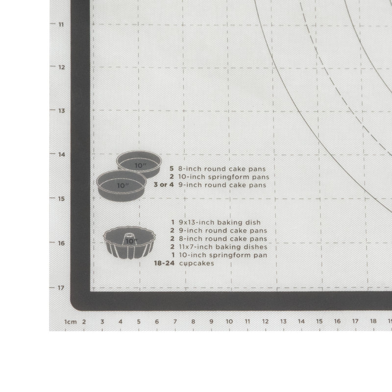 Tovolo Truebake Sil Pastry Mat With Reference Marks For Baking