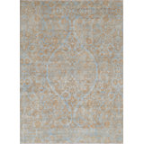 Aryana Hand-Knotted High-Quality Light Blue/Sand Area Rug