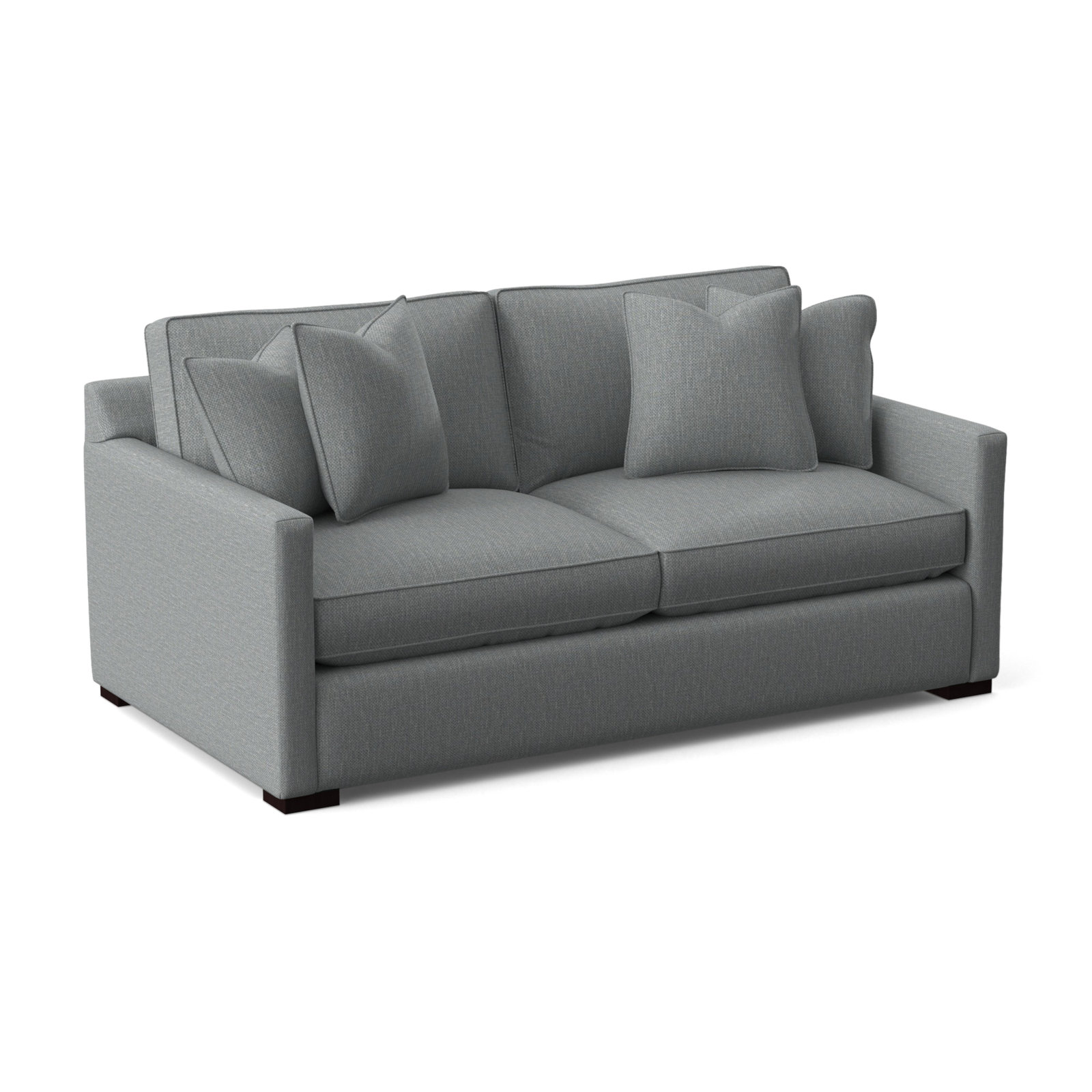 Bel-Air 79'' Upholstered Sofa, Light Blue Performance Fabric; 0851-55, Java