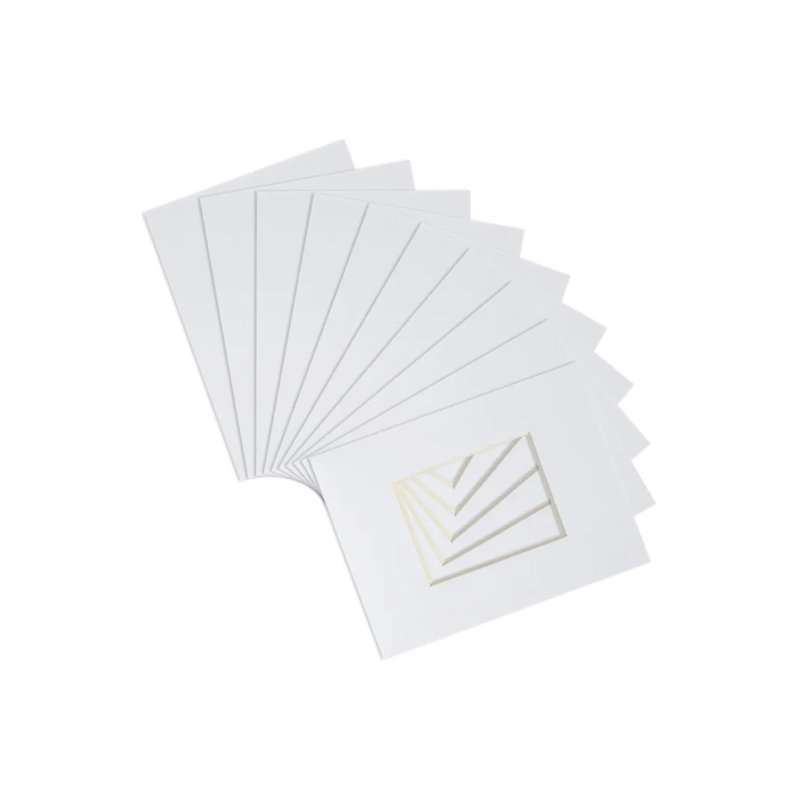 Nicola Spring - Picture Mounts, White, 25cm H x 20cm W x 0.2cm D