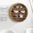 Sasha 3 Piece Circle Rattan Tiered Shelf