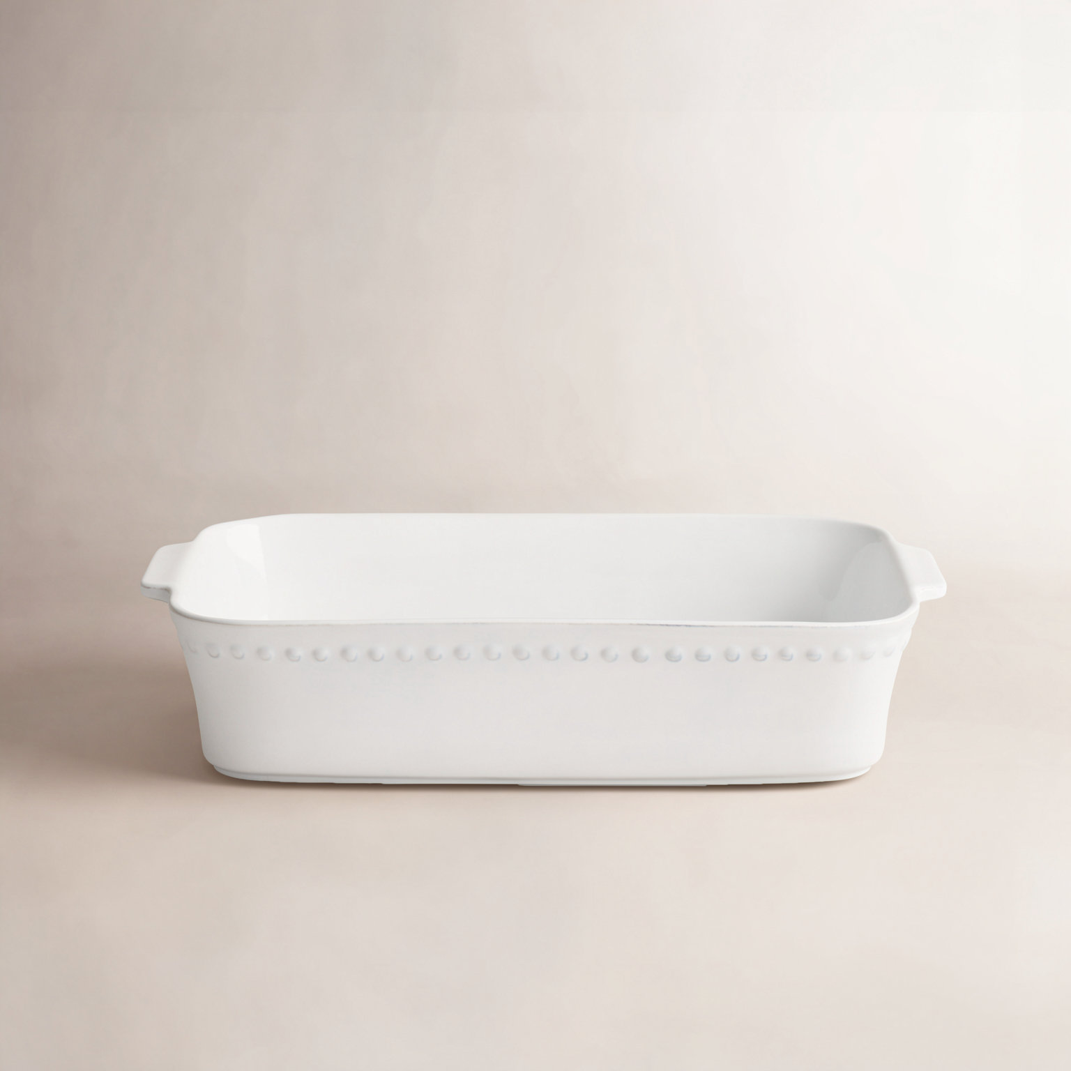 Pearl Rectangle Stoneware Baker