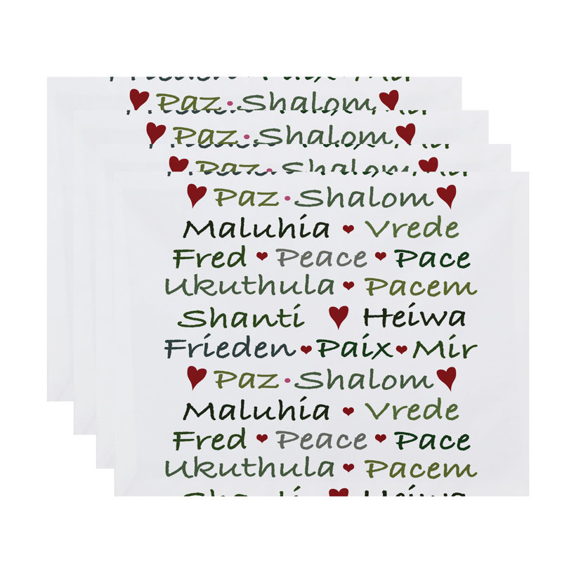 Récapitulatif 18" mots of paix ", Vert