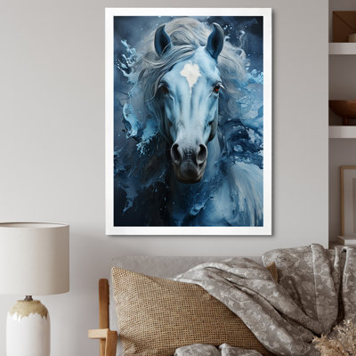 Blue Horse Vibrant Blue Equine III " Blue Horse Vibrant Blue Equine III "