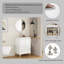 Ensemble de meuble-lavabo moderne avec lavabo, meuble-lavabo avec 2 portes et 1 tiroir