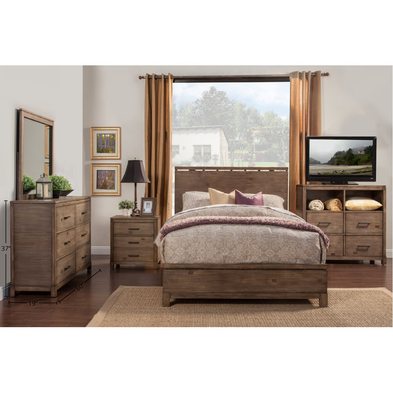Vanallen Sydney 6 Drawer Dresser, Weathered Grey
