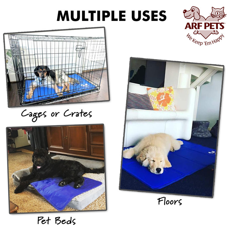 Blue Self-Cooling Gel Pet Mat for Small Dogs