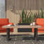 Table basse en osier Laderrian