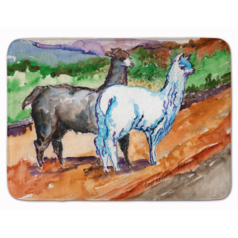  tapis De Bain En Mousse Mémoire Llama Richbell