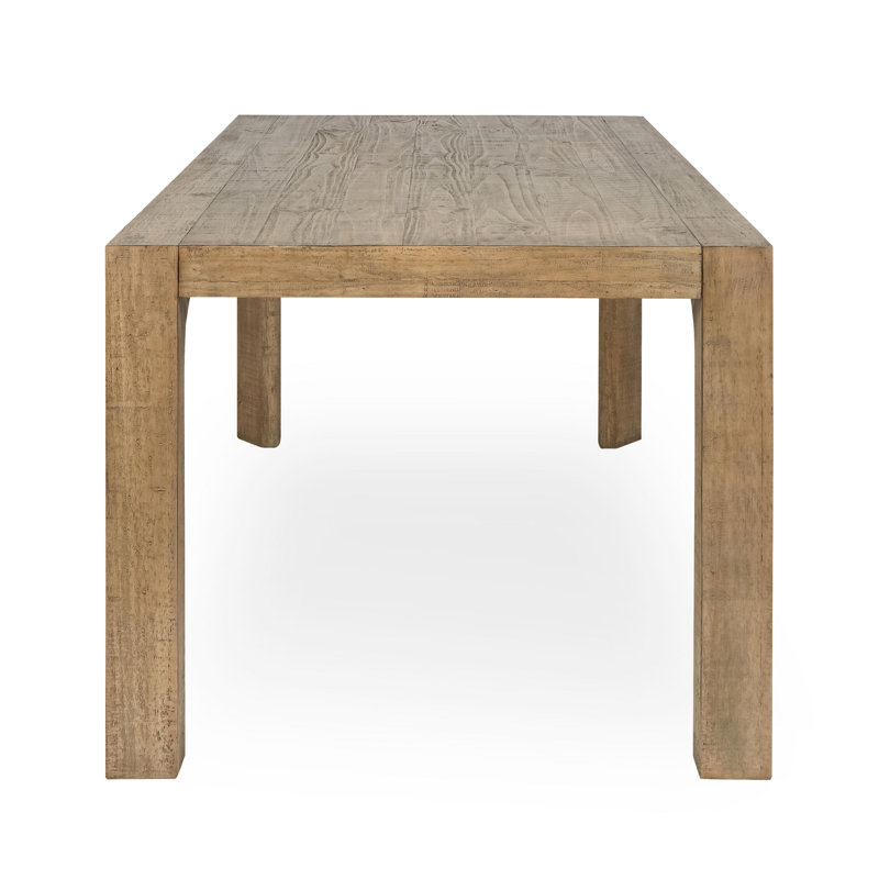 Crest 78" Natural Reclaimed Pine Wood Dining Table