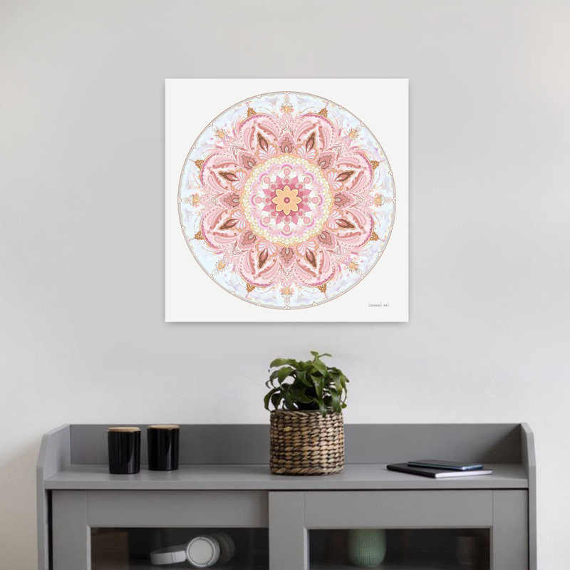 Goa, mandala I, art floral, H 18 po x l 18 po