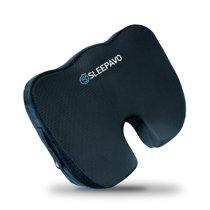 Node Gel-Enhanced Memory Foam Seat Cushion, Gray Velour Ergonomic  Orthopedic Comfort Pad, Ideal Pillow for Office Desk Chair, Wheelchair, Car  & Truck