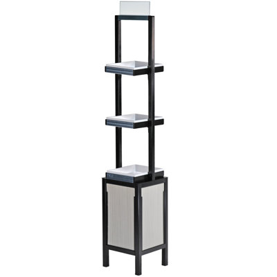 Présentoir mince avec 3 tablettes