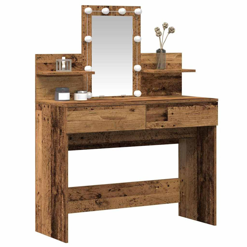 Dressing Table 100 X 40 X 130 Cm Engineered Wood, Wood