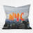 NYC Skyline Throw Pillow-19792714