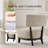 2-Pieces Subtle Abstract Textured Fabric Accent Chair-123044705