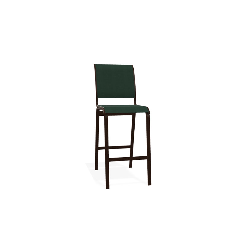 Tabouret de bar 29,5 po Holna, Vert forêt 22D Sunbrella® vert, Kona texturé
