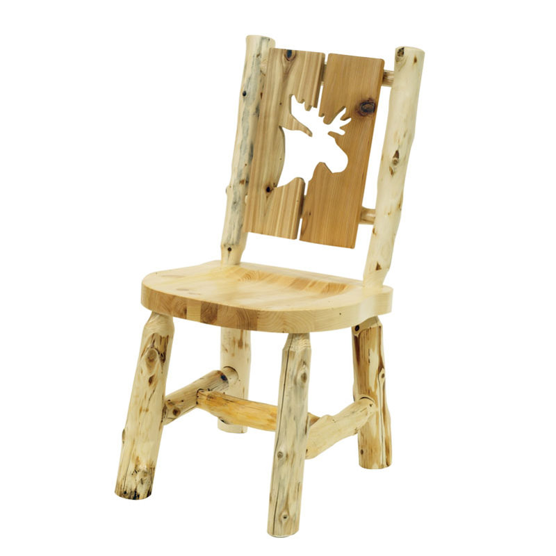 Chaise d'appoint en cèdre Fireside Lodge - naturel - orignal, Orignal, Naturel