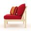 Chaise de patio avec coussins Sunbrella Sehrish-901313796