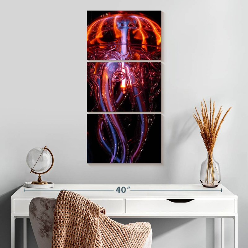 Bright Jellyfish, 32" H x 15" W