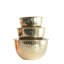 Ensemble de 3 bols mélangeurs en acier inoxydable martelé-68973392