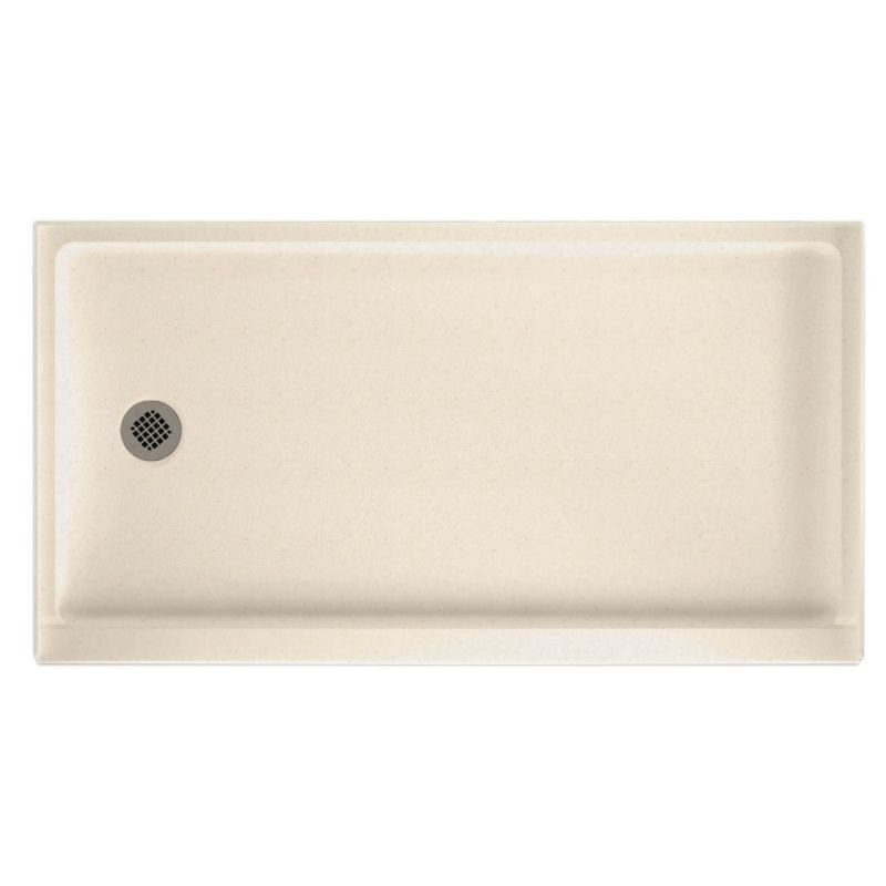 32'' W 60'' D Rectangular Single Shower Base, Left-Hand, Ice