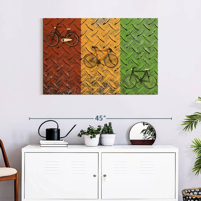 Mehar Bicycle Set, 24" H x 36" W