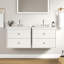 Meuble-lavabo suspendu avec tiroirs