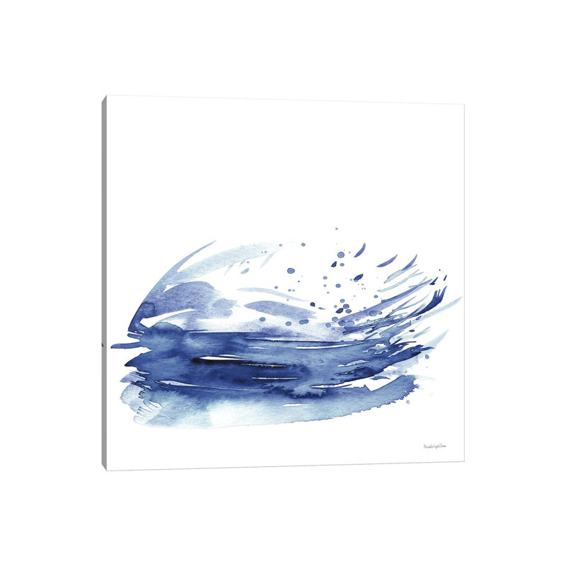Coastal Splash IV by Mercedes Lopez Charro - Wrapped Canvas Painting, 66.04 cm H x 66.04 cm W x 3.175 cm D