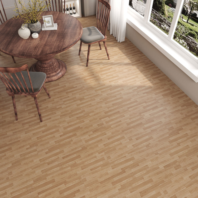 Planche de vinyle de luxe l 6 po x L 36 po auto-adhésive avec couche d'usure durable et aspect bois réaliste, plancher en vinyle auto-adhésif imperméable de 12 mil