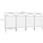 110.01 cm H x 696.01 cm W Fence Panels Fencing with 8 Panel(s) Included