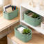 Paquet de 4 paniers de rangement tissés avec poignées, bacs de rangement pliables en tissu pour étagères, placard et rangement, matériau en coton naturel-1331450445-1331450446