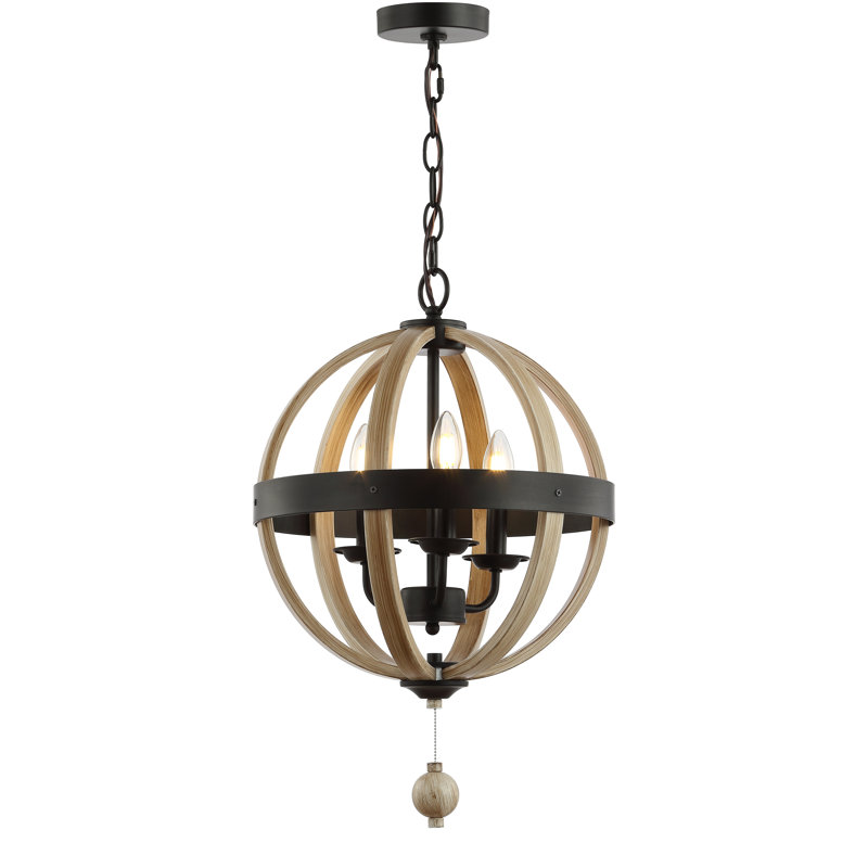 Cauthen 3 - Light Black/Brown Candle Style Pendant